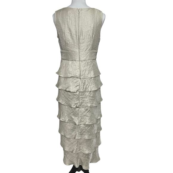 EUC - R & M Richards Layered Metallic Dress - Picture 3 of 6
